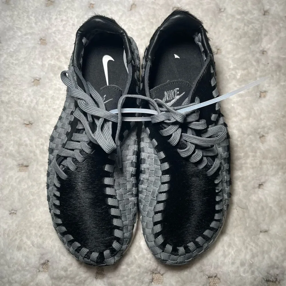 Nike | Air Footscape grosgrain-trimmed calf hair sneakers